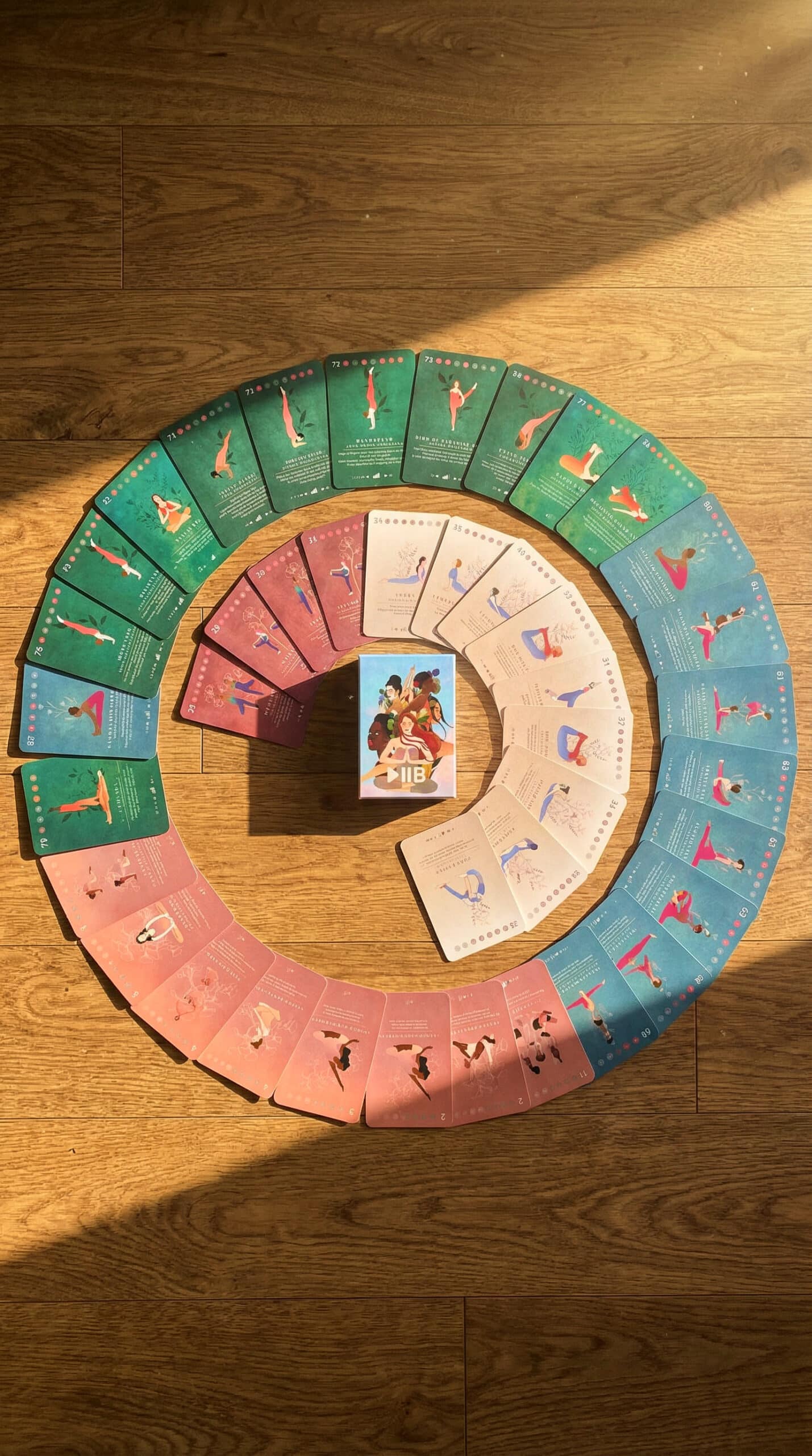All cards from top Round shape