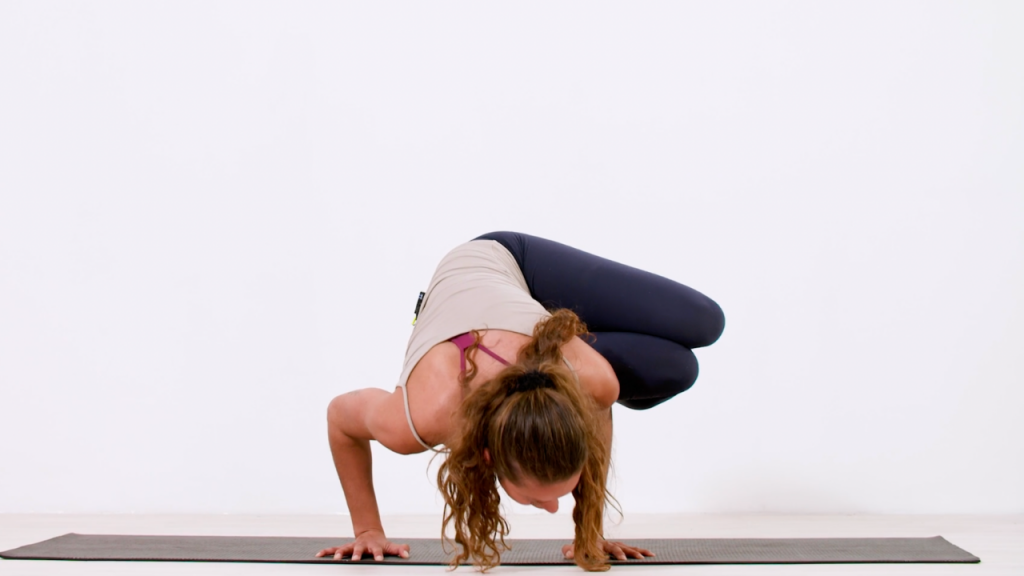 yoga side crow pose tutorial