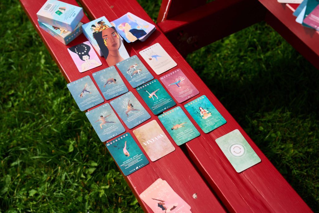 Playpausebe yoga deck for acid reflux and digestion